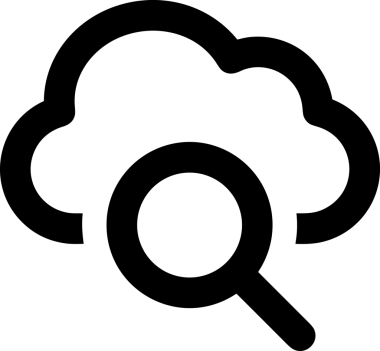 Uygulama UI, Web Tasarımı, Bulut ve Veri Yönetimi Kullanımı için Depolama Simgesi Siyah ve Beyaz PNG