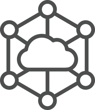 Uygulama UI, Web Tasarımı, Bulut ve Veri Yönetimi Kullanımı için Depolama Simgesi Siyah ve Beyaz PNG