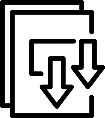 Uygulama UI, Web Tasarımı, Bulut ve Veri Yönetimi Kullanımı için Depolama Simgesi Siyah ve Beyaz PNG
