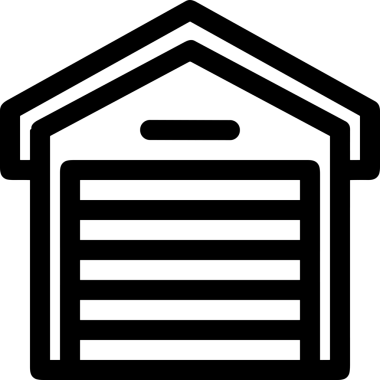 Uygulama UI, Web Tasarımı, Bulut ve Veri Yönetimi Kullanımı için Depolama Simgesi Siyah ve Beyaz PNG