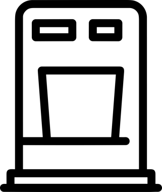 Uygulama UI, Web Tasarımı, Bulut ve Veri Yönetimi Kullanımı için Depolama Simgesi Siyah ve Beyaz PNG