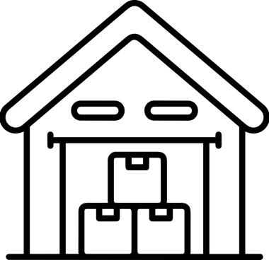 Uygulama UI, Web Tasarımı, Bulut ve Veri Yönetimi Kullanımı için Depolama Simgesi Siyah ve Beyaz PNG