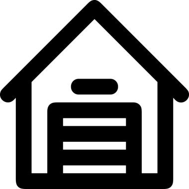 Uygulama UI, Web Tasarımı, Bulut ve Veri Yönetimi Kullanımı için Depolama Simgesi Siyah ve Beyaz PNG