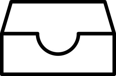 Uygulama UI, Web Tasarımı, Bulut ve Veri Yönetimi Kullanımı için Depolama Simgesi Siyah ve Beyaz PNG