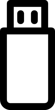 Uygulama UI, Web Tasarımı, Bulut ve Veri Yönetimi Kullanımı için Depolama Simgesi Siyah ve Beyaz PNG