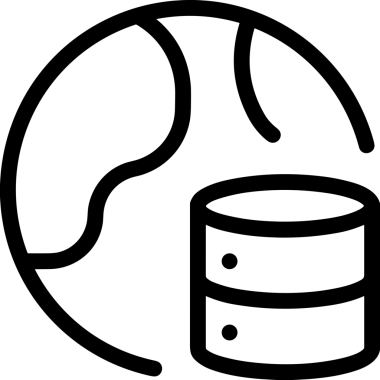 Uygulama UI, Web Tasarımı, Bulut ve Veri Yönetimi Kullanımı için Depolama Simgesi Siyah ve Beyaz PNG