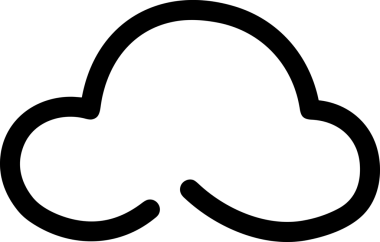 Uygulama UI, Web Tasarımı, Bulut ve Veri Yönetimi Kullanımı için Depolama Simgesi Siyah ve Beyaz PNG