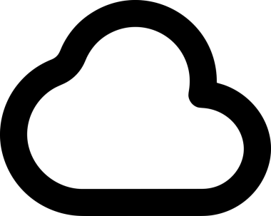 Uygulama UI, Web Tasarımı, Bulut ve Veri Yönetimi Kullanımı için Depolama Simgesi Siyah ve Beyaz PNG