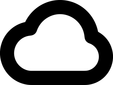 Uygulama UI, Web Tasarımı, Bulut ve Veri Yönetimi Kullanımı için Depolama Simgesi Siyah ve Beyaz PNG