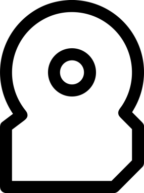 Uygulama UI, Web Tasarımı, Bulut ve Veri Yönetimi Kullanımı için Depolama Simgesi Siyah ve Beyaz PNG