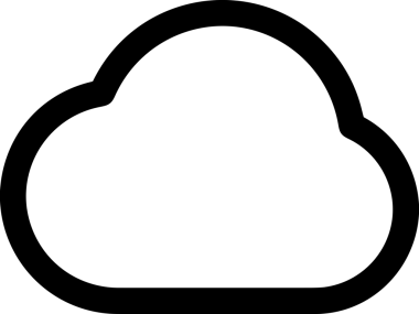 Uygulama UI, Web Tasarımı, Bulut ve Veri Yönetimi Kullanımı için Depolama Simgesi Siyah ve Beyaz PNG