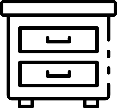Uygulama UI, Web Tasarımı, Bulut ve Veri Yönetimi Kullanımı için Depolama Simgesi Siyah ve Beyaz PNG
