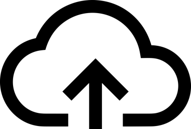 Uygulama UI, Web Tasarımı, Bulut ve Veri Yönetimi Kullanımı için Depolama Simgesi Siyah ve Beyaz PNG