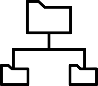 Uygulama UI, Web Tasarımı, Bulut ve Veri Yönetimi Kullanımı için Depolama Simgesi Siyah ve Beyaz PNG
