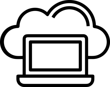Uygulama UI, Web Tasarımı, Bulut ve Veri Yönetimi Kullanımı için Depolama Simgesi Siyah ve Beyaz PNG