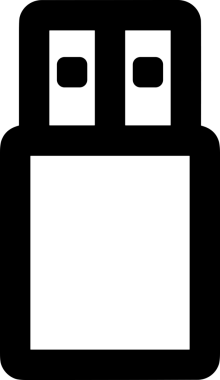 Uygulama UI, Web Tasarımı, Bulut ve Veri Yönetimi Kullanımı için Depolama Simgesi Siyah ve Beyaz PNG