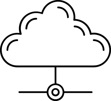 Uygulama UI, Web Tasarımı, Bulut ve Veri Yönetimi Kullanımı için Depolama Simgesi Siyah ve Beyaz PNG