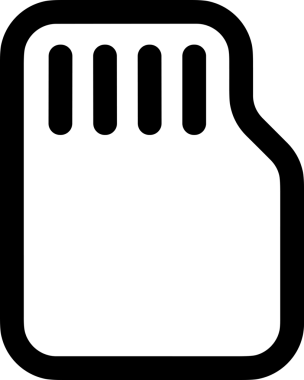 Uygulama UI, Web Tasarımı, Bulut ve Veri Yönetimi Kullanımı için Depolama Simgesi Siyah ve Beyaz PNG