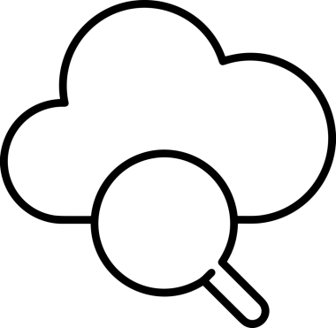 Uygulama UI, Web Tasarımı, Bulut ve Veri Yönetimi Kullanımı için Depolama Simgesi Siyah ve Beyaz PNG