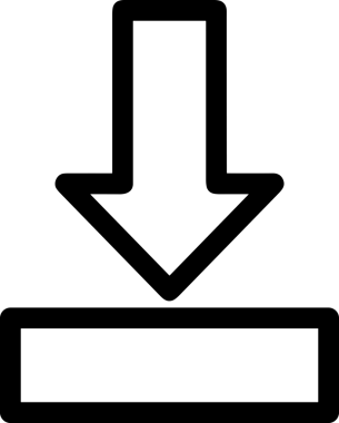 Uygulama UI, Web Tasarımı, Bulut ve Veri Yönetimi Kullanımı için Depolama Simgesi Siyah ve Beyaz PNG