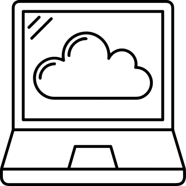 Uygulama UI, Web Tasarımı, Bulut ve Veri Yönetimi Kullanımı için Depolama Simgesi Siyah ve Beyaz PNG
