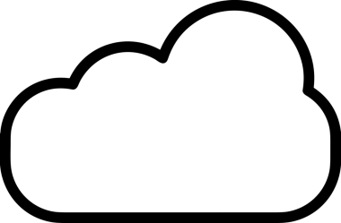 Uygulama UI, Web Tasarımı, Bulut ve Veri Yönetimi Kullanımı için Depolama Simgesi Siyah ve Beyaz PNG