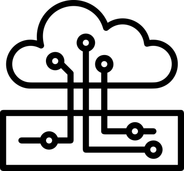 Uygulama UI, Web Tasarımı, Bulut ve Veri Yönetimi Kullanımı için Depolama Simgesi Siyah ve Beyaz PNG