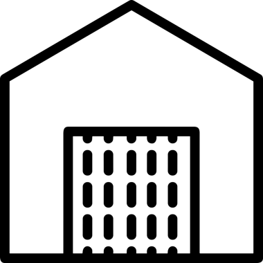 Uygulama UI, Web Tasarımı, Bulut ve Veri Yönetimi Kullanımı için Depolama Simgesi Siyah ve Beyaz PNG