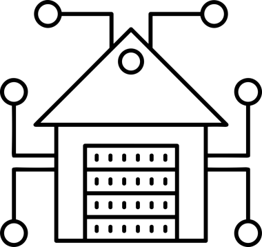 Uygulama UI, Web Tasarımı, Bulut ve Veri Yönetimi Kullanımı için Depolama Simgesi Siyah ve Beyaz PNG