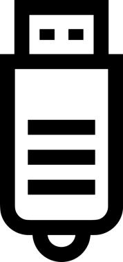 Uygulama UI, Web Tasarımı, Bulut ve Veri Yönetimi Kullanımı için Depolama Simgesi Siyah ve Beyaz PNG