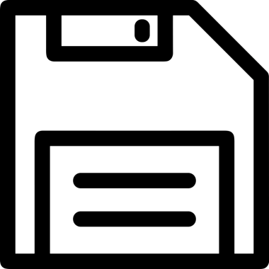 Uygulama UI, Web Tasarımı, Bulut ve Veri Yönetimi Kullanımı için Depolama Simgesi Siyah ve Beyaz PNG