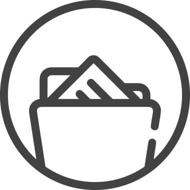 Uygulama UI, Web Tasarımı, Bulut ve Veri Yönetimi Kullanımı için Depolama Simgesi Siyah ve Beyaz PNG