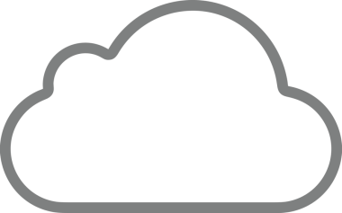 Uygulama UI, Web Tasarımı, Bulut ve Veri Yönetimi Kullanımı için Depolama Simgesi Siyah ve Beyaz PNG