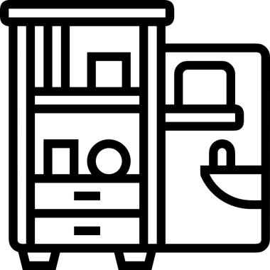 Uygulama UI, Web Tasarımı, Bulut ve Veri Yönetimi Kullanımı için Depolama Simgesi Siyah ve Beyaz PNG
