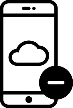 Uygulama UI, Web Tasarımı, Bulut ve Veri Yönetimi Kullanımı için Depolama Simgesi Siyah ve Beyaz PNG