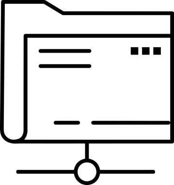 Uygulama UI, Web Tasarımı, Bulut ve Veri Yönetimi Kullanımı için Depolama Simgesi Siyah ve Beyaz PNG