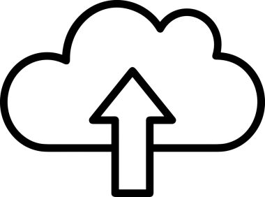 Uygulama UI, Web Tasarımı, Bulut ve Veri Yönetimi Kullanımı için Depolama Simgesi Siyah ve Beyaz PNG