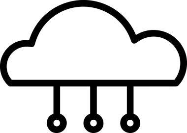 Uygulama UI, Web Tasarımı, Bulut ve Veri Yönetimi Kullanımı için Depolama Simgesi Siyah ve Beyaz PNG