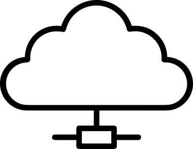 Uygulama UI, Web Tasarımı, Bulut ve Veri Yönetimi Kullanımı için Depolama Simgesi Siyah ve Beyaz PNG