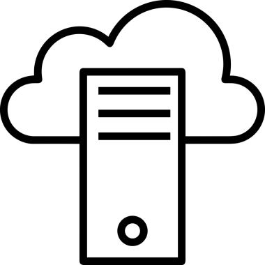 Uygulama UI, Web Tasarımı, Bulut ve Veri Yönetimi Kullanımı için Depolama Simgesi Siyah ve Beyaz PNG