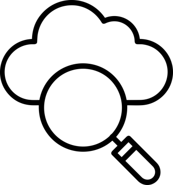 Uygulama UI, Web Tasarımı, Bulut ve Veri Yönetimi Kullanımı için Depolama Simgesi Siyah ve Beyaz PNG