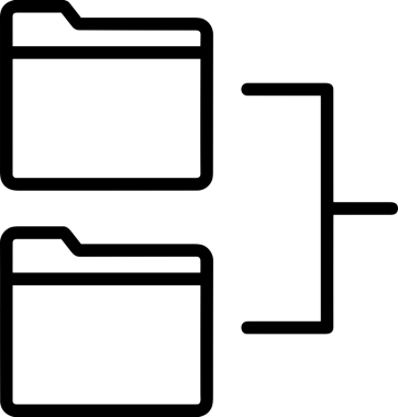 Uygulama UI, Web Tasarımı, Bulut ve Veri Yönetimi Kullanımı için Depolama Simgesi Siyah ve Beyaz PNG