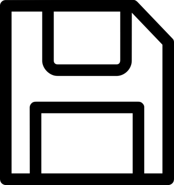 Uygulama UI, Web Tasarımı, Bulut ve Veri Yönetimi Kullanımı için Depolama Simgesi Siyah ve Beyaz PNG