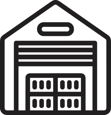 Uygulama UI, Web Tasarımı, Bulut ve Veri Yönetimi Kullanımı için Depolama Simgesi Siyah ve Beyaz PNG