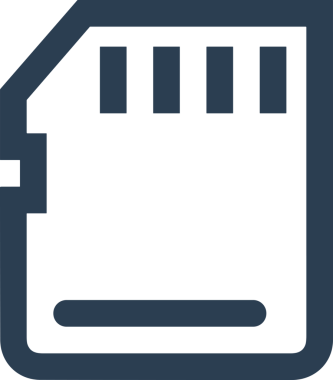 Uygulama UI, Web Tasarımı, Bulut ve Veri Yönetimi Kullanımı için Depolama Simgesi Siyah ve Beyaz PNG