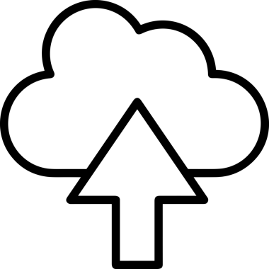 Uygulama UI, Web Tasarımı, Bulut ve Veri Yönetimi Kullanımı için Depolama Simgesi Siyah ve Beyaz PNG