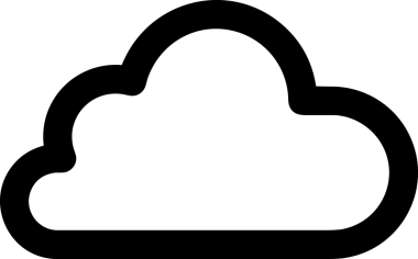 Uygulama UI, Web Tasarımı, Bulut ve Veri Yönetimi Kullanımı için Depolama Simgesi Siyah ve Beyaz PNG