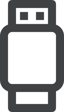 Uygulama UI, Web Tasarımı, Bulut ve Veri Yönetimi Kullanımı için Depolama Simgesi Siyah ve Beyaz PNG