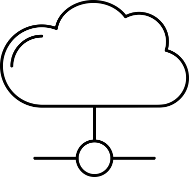 Uygulama UI, Web Tasarımı, Bulut ve Veri Yönetimi Kullanımı için Depolama Simgesi Siyah ve Beyaz PNG