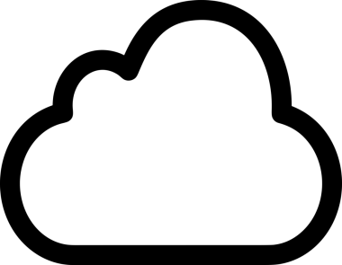 Uygulama UI, Web Tasarımı, Bulut ve Veri Yönetimi Kullanımı için Depolama Simgesi Siyah ve Beyaz PNG